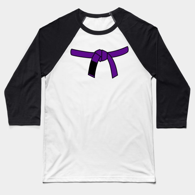 Brazilian Jiu Jitsu (BJJ) Purple Belt Baseball T-Shirt by idlei